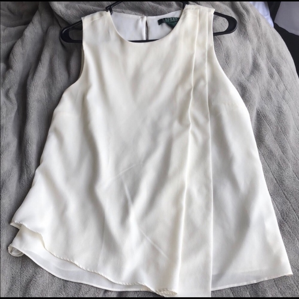Lauren Ralph Lauren white tank top blouse